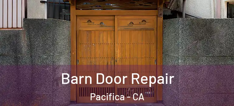  Barn Door Repair Pacifica - CA