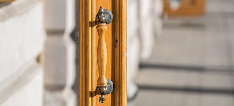 Wooden Pull Bar Installation in Pacifica, CA
