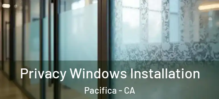  Privacy Windows Installation Pacifica - CA