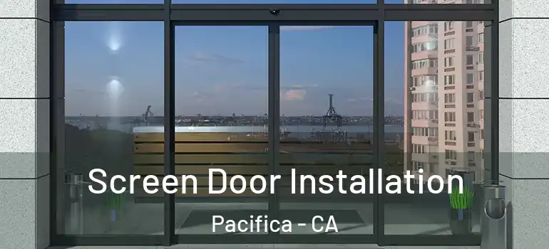  Screen Door Installation Pacifica - CA